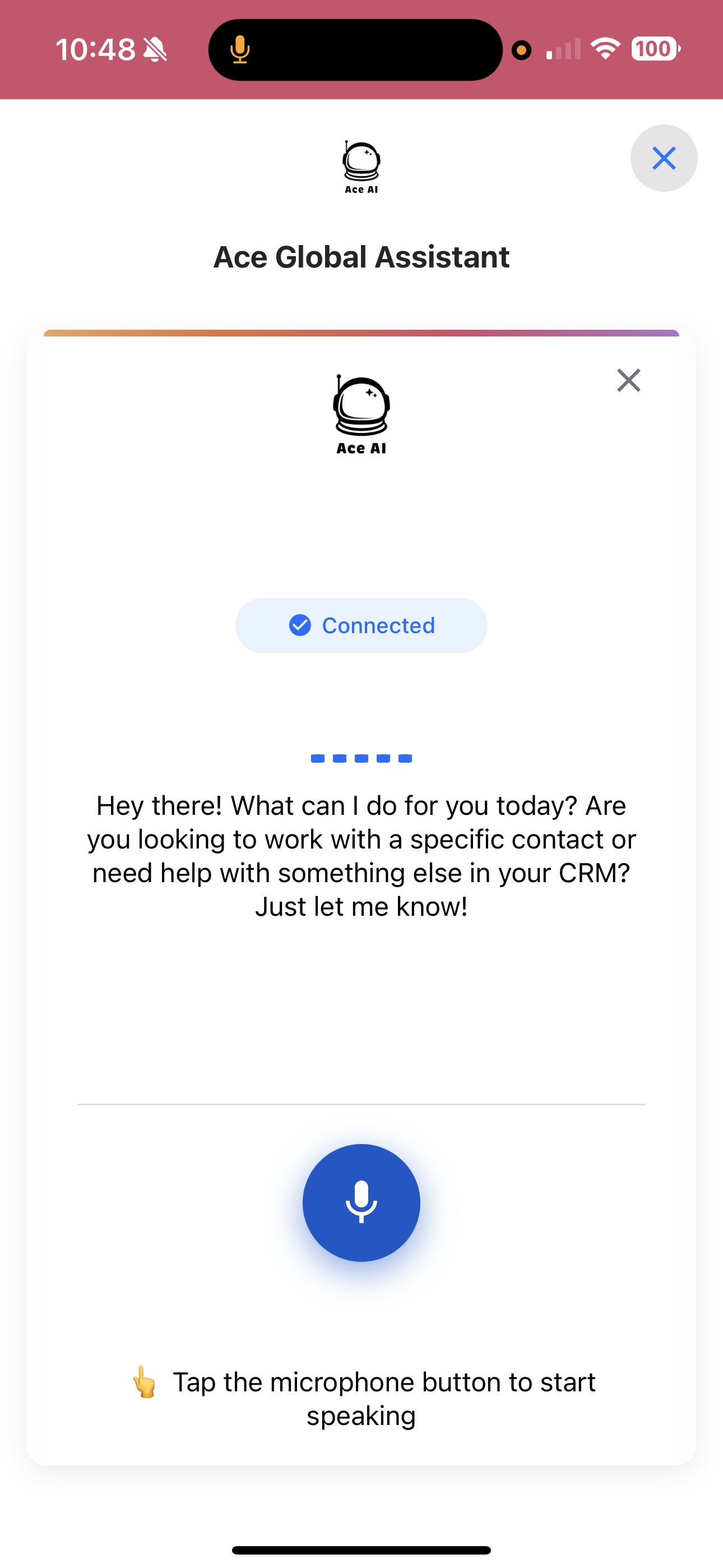 Ace AI Mobile Voice Response